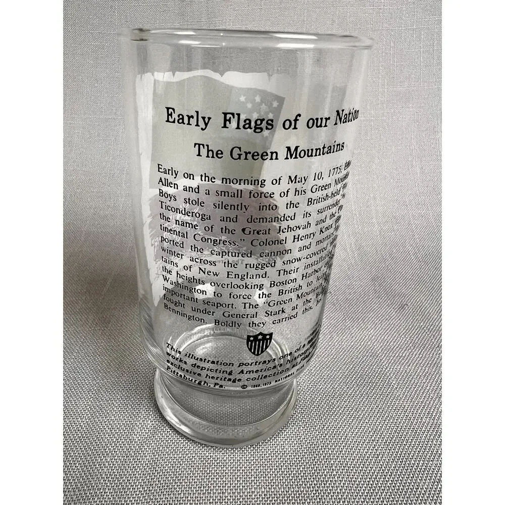4 Vintage 1973 Flags Of Our Nation Series Glasse 1 Drinkware 12oz Patriotic